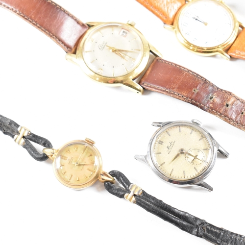 290 - A mid century Elco automatic 17 jewels incabloc gentleman's wristwatch set to brown leather strap. T... 