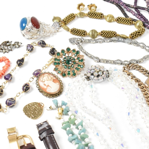 292 - Large collection of costume jewellery. The jewellery to include silver, gold tone, silver tone, char... 