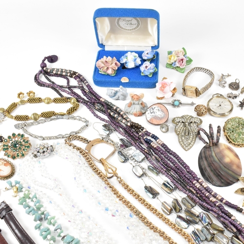 292 - Large collection of costume jewellery. The jewellery to include silver, gold tone, silver tone, char... 