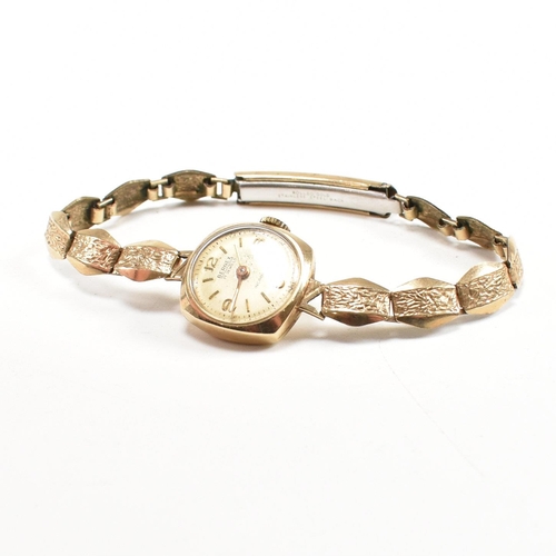 308 - An early 20th century hallmarked gold Bernex ladies 9ct gold dress watch. The hallmarked Birmingham ... 