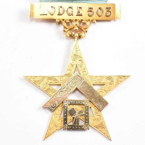 65 - A 1930s hallmarked14ct gold Masonic medal. Belvidere Lodge 503, W.M 1939 Maidstone. Hallmarked Londo... 