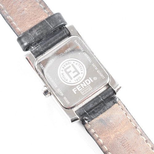 99 - Vintage Fendi Orologi wrist watch. The watch having a sapphire case set with single cut diamond hour... 