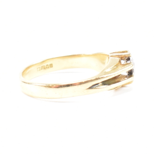 493 - A hallmarked 18ct gold and diamond solitaire ring.  Hallmarked London 1964. Weight approx 5.8g. Esti... 