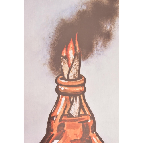 12 - Banksy (British, b.1973) 
 Petrol bomb - 2011
 Lithograph printed in colors on thin woven paper
 Lim... 