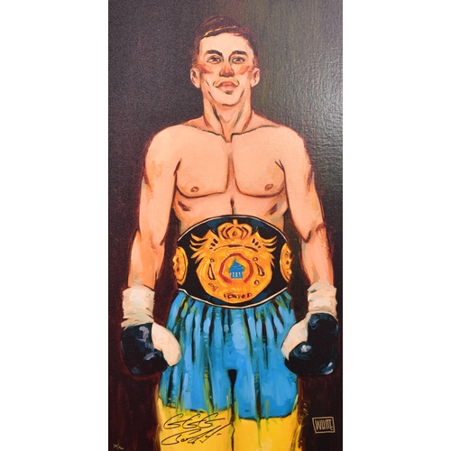 122 - Todd White (American, b. 1969)
  The Fighter
 Oil on board
 Limited edition 14/50
 Framed
 With CoA
... 