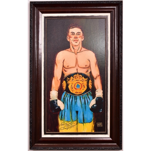 122 - Todd White (American, b. 1969)
  The Fighter
 Oil on board
 Limited edition 14/50
 Framed
 With CoA
... 