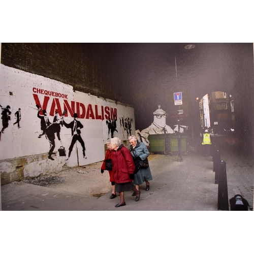 124 - Steve Lazarides (British, b. 1969) after Banksy
 Gangster Grannies
 320gsm Hahnemuhle Photo Rag Pear... 