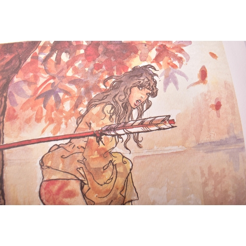 151 - Milo Manara (Italian, b. 1945)
  Indian Summer
 Colourprint on paper
 Signed bottom right by the art... 