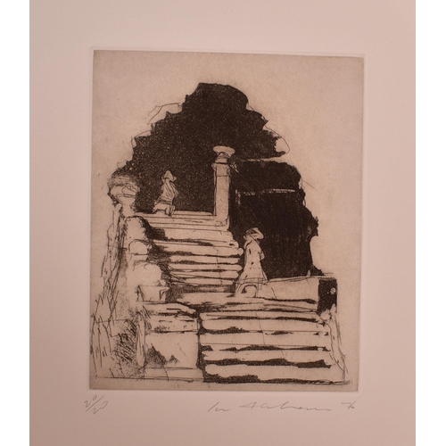 180 - Ivor Abrahams (British, 1935-2015)
 Works past IV, 1976 
 Etching on paper x 10
 Limited edition No.... 