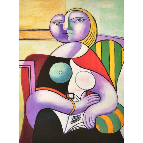 186 - Pablo Picasso (1881 - 1973) 
 Le Lecture (Reading woman), 1932
 Giclee print on paper
 Numbered I85/... 