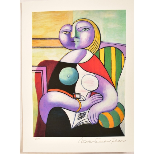 186 - Pablo Picasso (1881 - 1973) 
 Le Lecture (Reading woman), 1932
 Giclee print on paper
 Numbered I85/... 