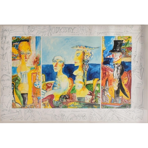 190 - John Bellany CBE HRSA RA LLD (Scottish, 1942-2013) 
 Scottish Odyssey, 1998
 Screenprint on paper
 S... 