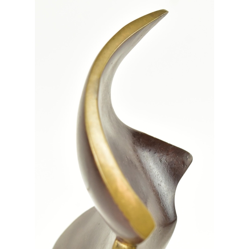 23 - Dawn Warr (British b 1938)
 Wind Blown 
 Bronze Sculpture
 Limited edition 1 of 6 pieces
 Signed D.W... 