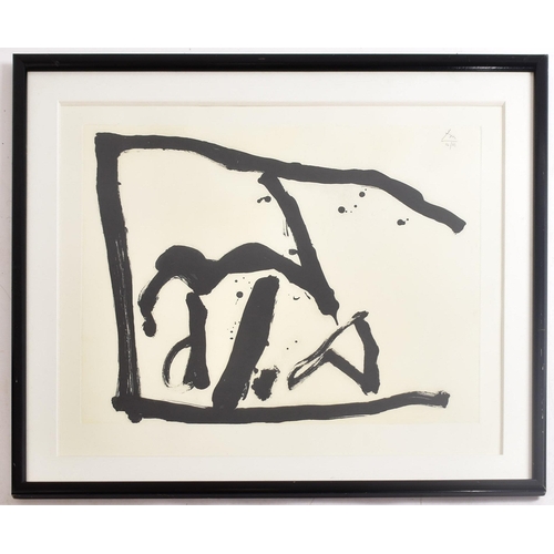 3 - Robert Motherwell (1915-1991)
 Bloomsday - 1982
 Etching and aquatint in cream and black on German e... 