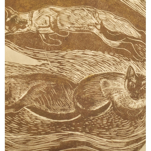 41 - Enid Marx (1902-1998)
 Untitled, 1980
 Wood engraving on paper
 Signed and dated 1980 in pencil
 Fra... 