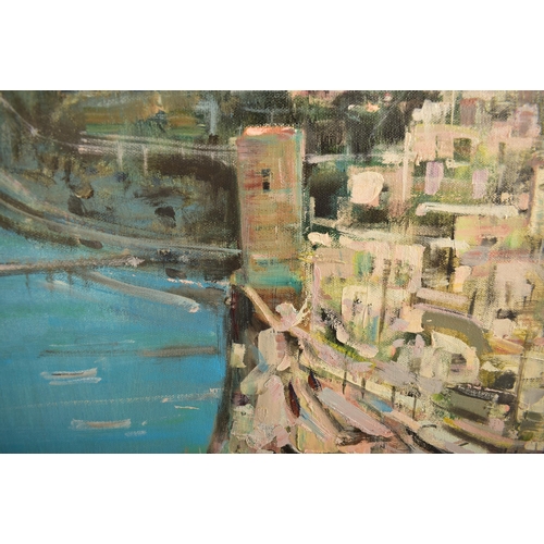 48 - Mario Sanzone (Italian, b. 1946)
 Positano - 2008
 Oil on canvas
 Signed, titled and dated by the ar... 