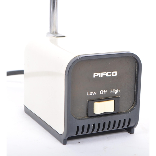 595 - PIFCO - a retro 1960's telescopic desk light /  lamp. Model No. 983 in an of white and black colourw... 