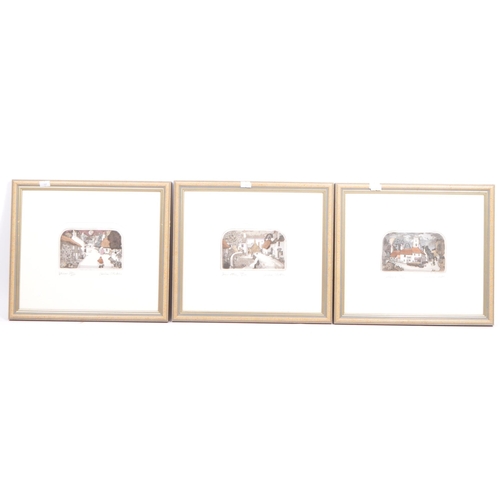624 - Graham Clarke (1941 - ) - A collection of three original limited edition frame and glazed etchings o... 