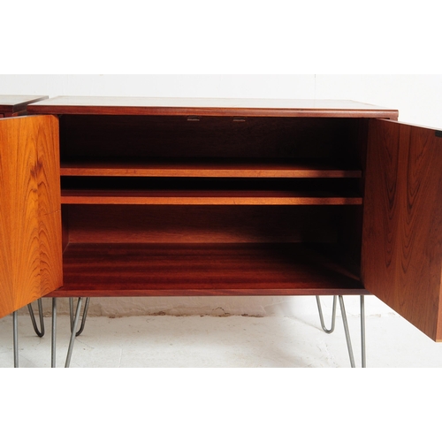 640 - G Plan - A pair of mid 20th century retro circa 1960s teak G-Plan cabinets. Each having twin doors w... 