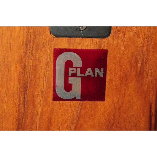 640 - G Plan - A pair of mid 20th century retro circa 1960s teak G-Plan cabinets. Each having twin doors w... 