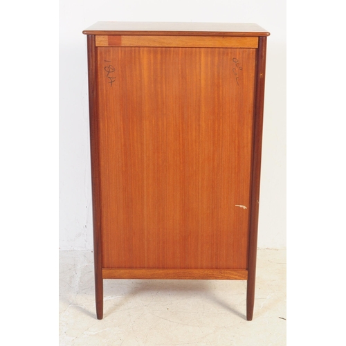 682 - Butilux - A retro mid 20th century Butilux teak tallboy pedestal chest of drawers. The chest of draw... 
