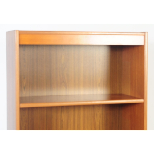 740 - British Modern Design - A 20th century circa 1970s teak full size office bookcase. The bookcase havi... 