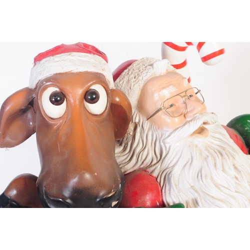 755 - A large Christmas event / party / festival decorative themed prop of Santa / Father Christmas alongs... 