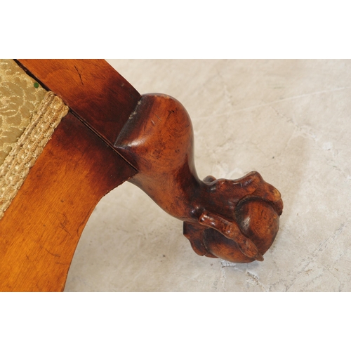 766 - An early 20th century mahogany and cane begere suite comp[rising of small proportioned two seater so... 