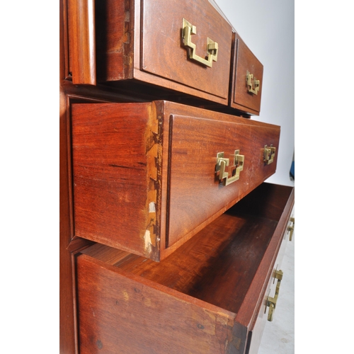 784 - George Zee & Co Ltd - A vintage 20th century Chinese carved hardwood writing bureau desk by George Z... 