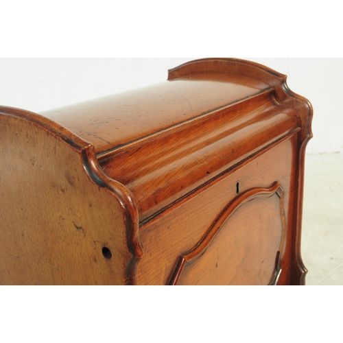 785 - A Victorian walnut lidded music / magazine Canterbury, with domed lid enclosing three sectional divi... 