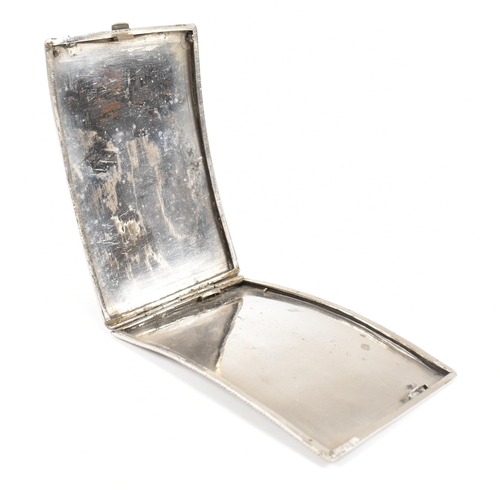 105 - Three cigarette cases. The lot to include a George VI hallmarked silver cigarette case. The case hav... 