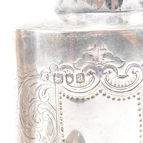 117 - Two Victorian hallmarked silver tea caddies. The lot to include a tea caddy with foliate and scrolle... 