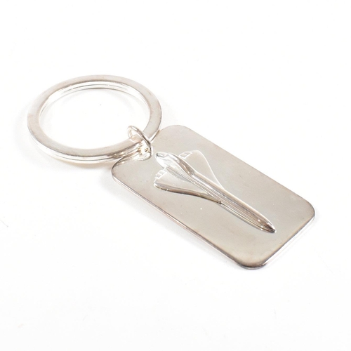 133 - A hallmarked Links of London Concorde keyring with soft links of London pouch. Hallmarked London 200... 