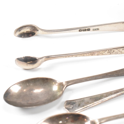 32 - A collection of hallmarked silver items. The lot to include a George VI table spoon, hallmarked for ... 