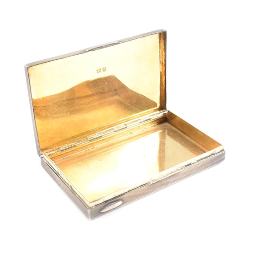 35 - An Art Deco hallmarked silver and guilloche enamel compact and cigarette case.ÿ The lot to include a... 