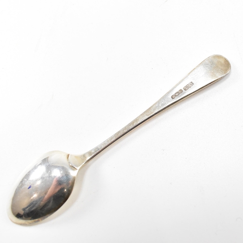 63 - Two sets of six hallmarked silver tea spoons with one Georgian set and a Victorian Set. The Victoria... 