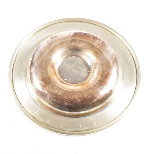 70 - A limited edition Royal Mint Britannia hallmarked silver coin dish. The trinket dish having a textur... 