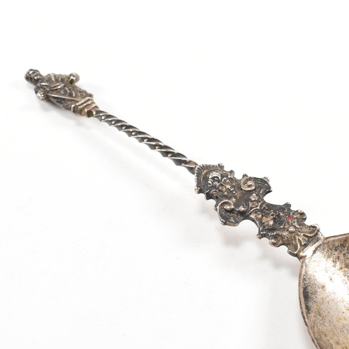 75 - A collection of Victorian and later hallmarked silver items. The lot to include an apostle spoon, ch... 