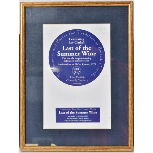 11 - From The Estate Of Bill Owen (1914-1999) - Last Of The Summer Wine - three framed certificates as ow... 