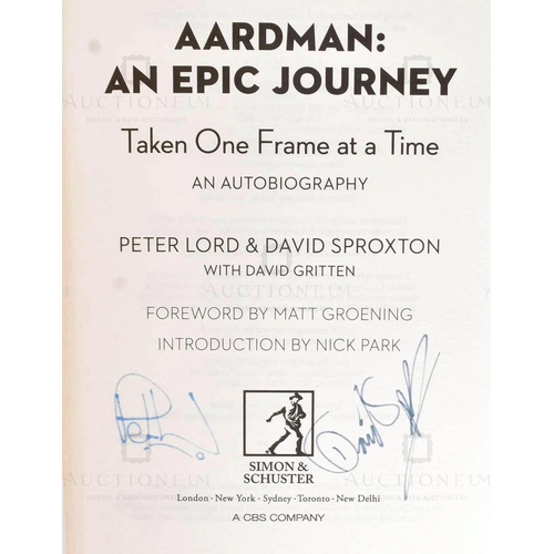 134 - Aardman Animations - An Epic Journey Taken One Frame At A Time - First edition hardcover book, signe... 