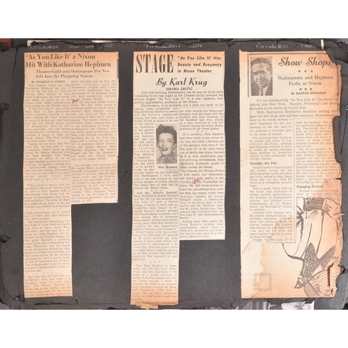 14 - From The Estate Of Bill Owen (1914-1999) - Scrapbook - Bill Owen's earliest scrapbook covering his c... 