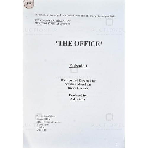 140 - The Office (BBC Sitcom 2001-2003) - an original production used script for the ground-breaking Ricky... 