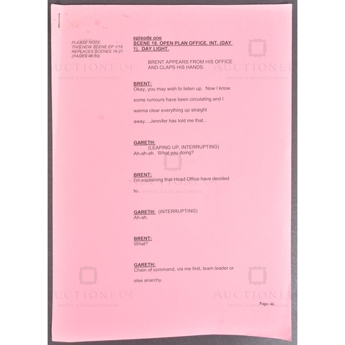 140 - The Office (BBC Sitcom 2001-2003) - an original production used script for the ground-breaking Ricky... 