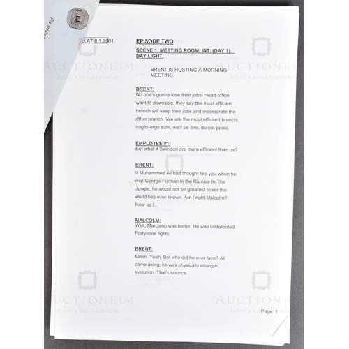 141 - The Office (BBC Sitcom 2001-2003) - an original production used script for the ground-breaking Ricky... 