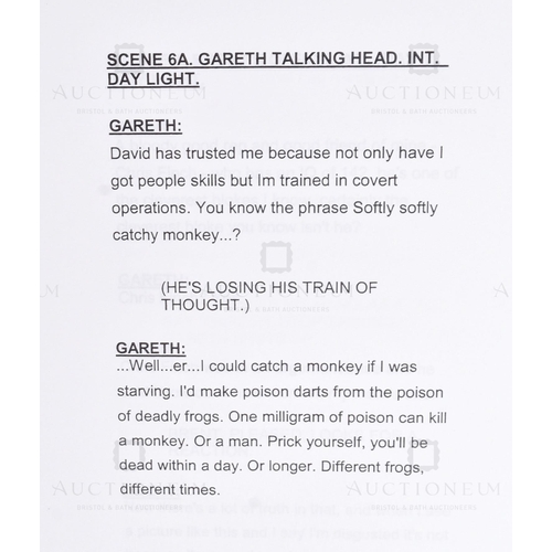 141 - The Office (BBC Sitcom 2001-2003) - an original production used script for the ground-breaking Ricky... 