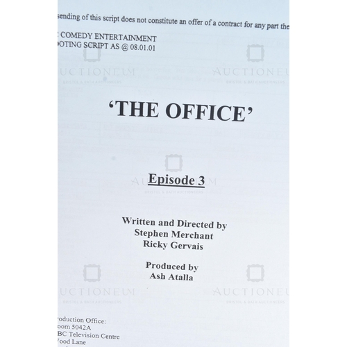 142 - The Office (BBC Sitcom 2001-2003) - an original production used script for the ground-breaking Ricky... 