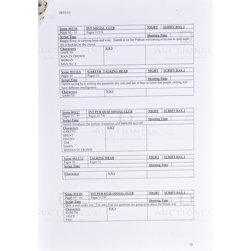 142 - The Office (BBC Sitcom 2001-2003) - an original production used script for the ground-breaking Ricky... 