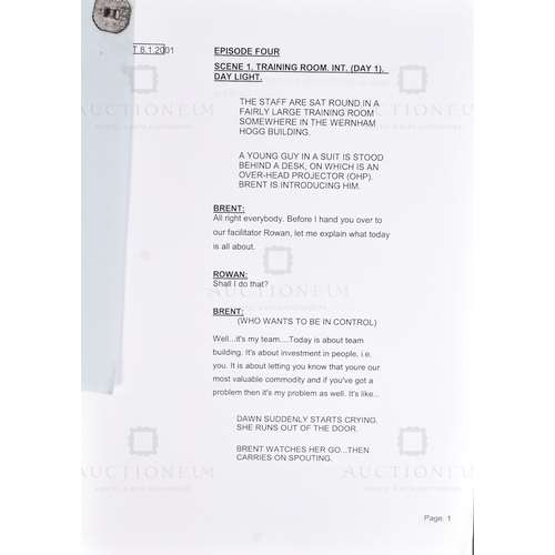 143 - The Office (BBC Sitcom 2001-2003) - an original production used script for the ground-breaking Ricky... 
