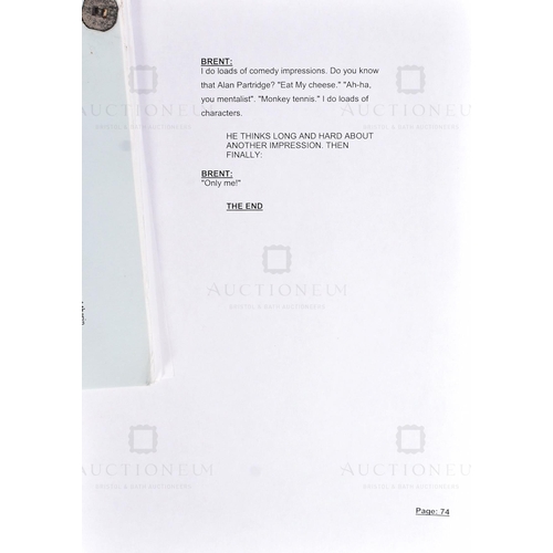 143 - The Office (BBC Sitcom 2001-2003) - an original production used script for the ground-breaking Ricky... 