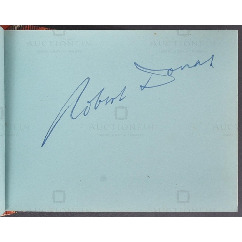 149 - Autograph Album - a vintage c1950s autograph album containing some signatures, notably the owner app... 